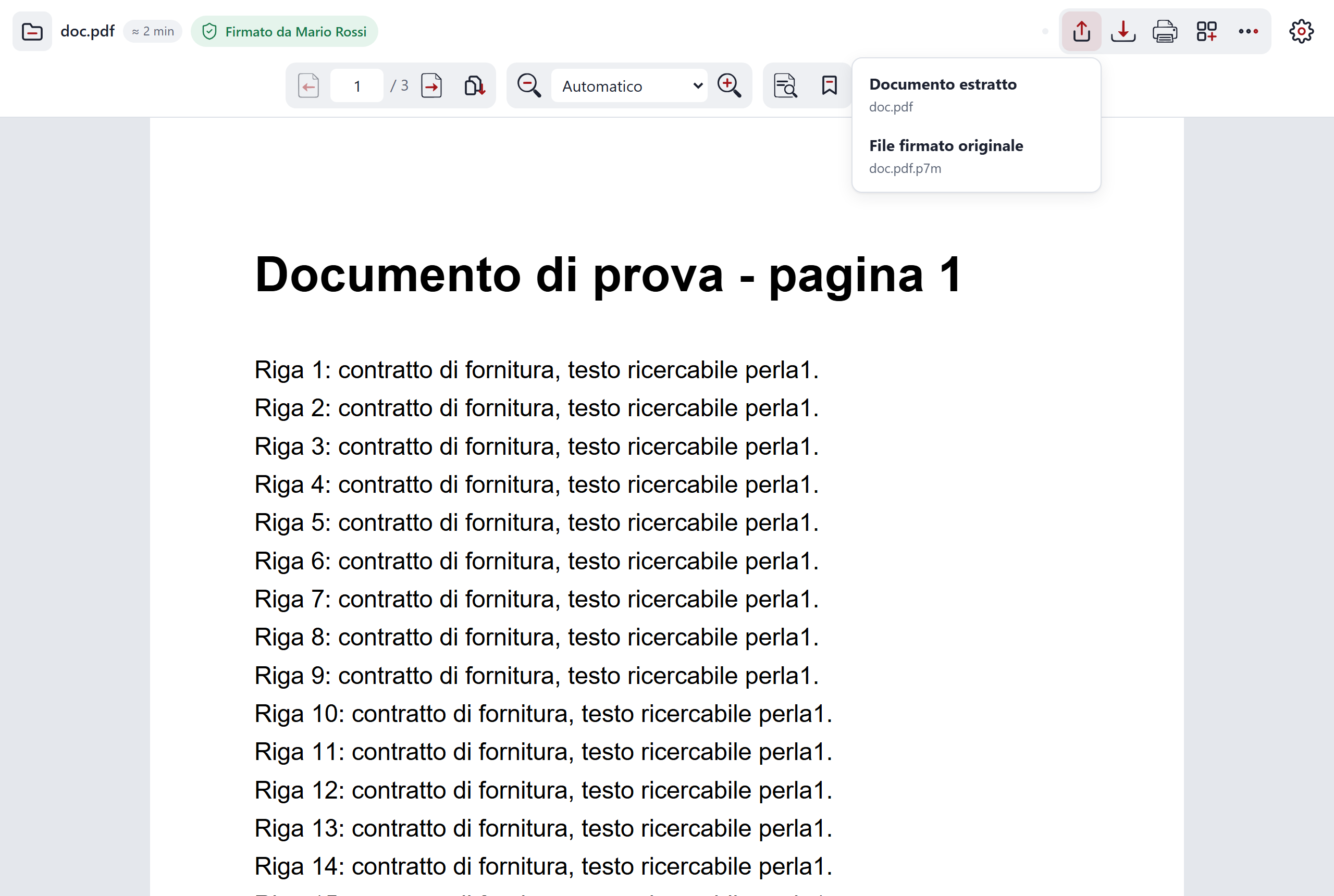 La condivisione di un documento da C-A-R-T-A